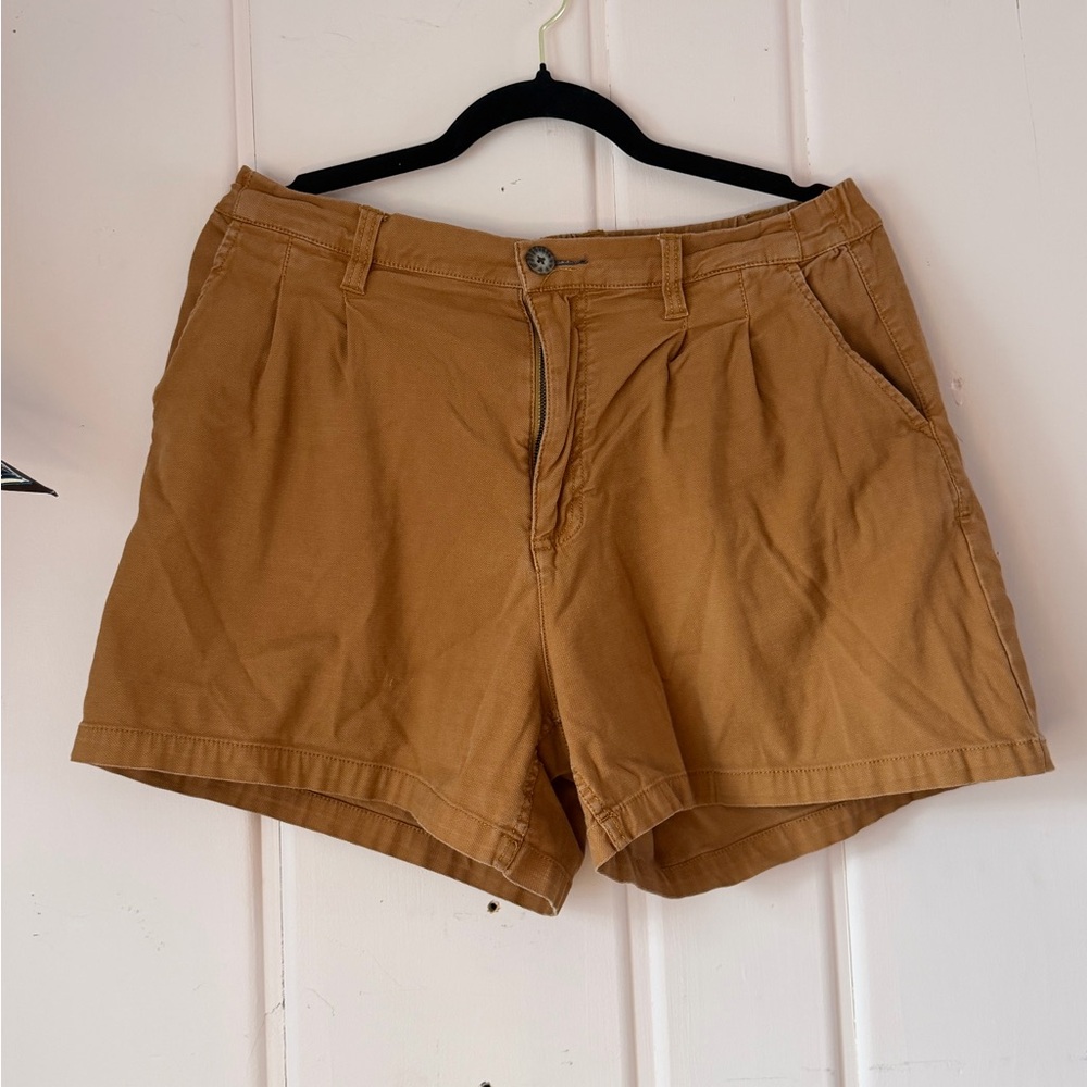 Toad&Co Women's Brown Cargo Shorts sz Medium Cotton Canvas
